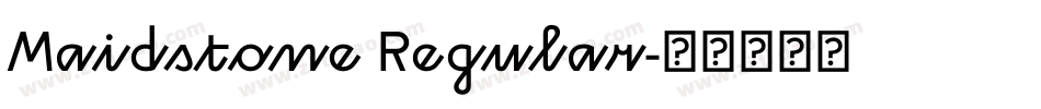 Maidstone Regular字体转换